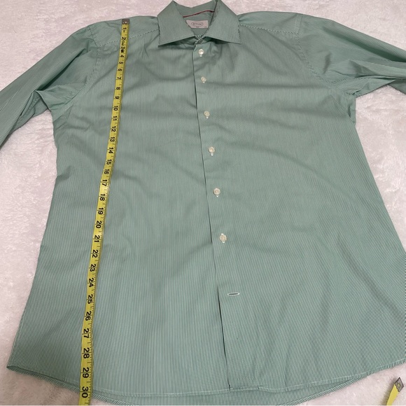 Eton signature twill slim fit dress shirt 44 / 17.5 - Picture 9 of 14
